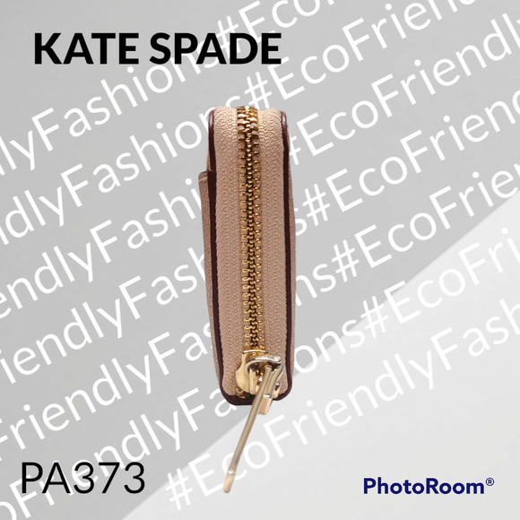 Kate Spade Rose Gold Joeley Shimmy Glitter Large Zip Around Continental Wallet - Picture 6 of 8